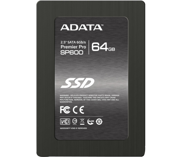 ADATA 64GB 2,5'' SATA SSD Premier Pro SP600 - 169680 - zdjęcie